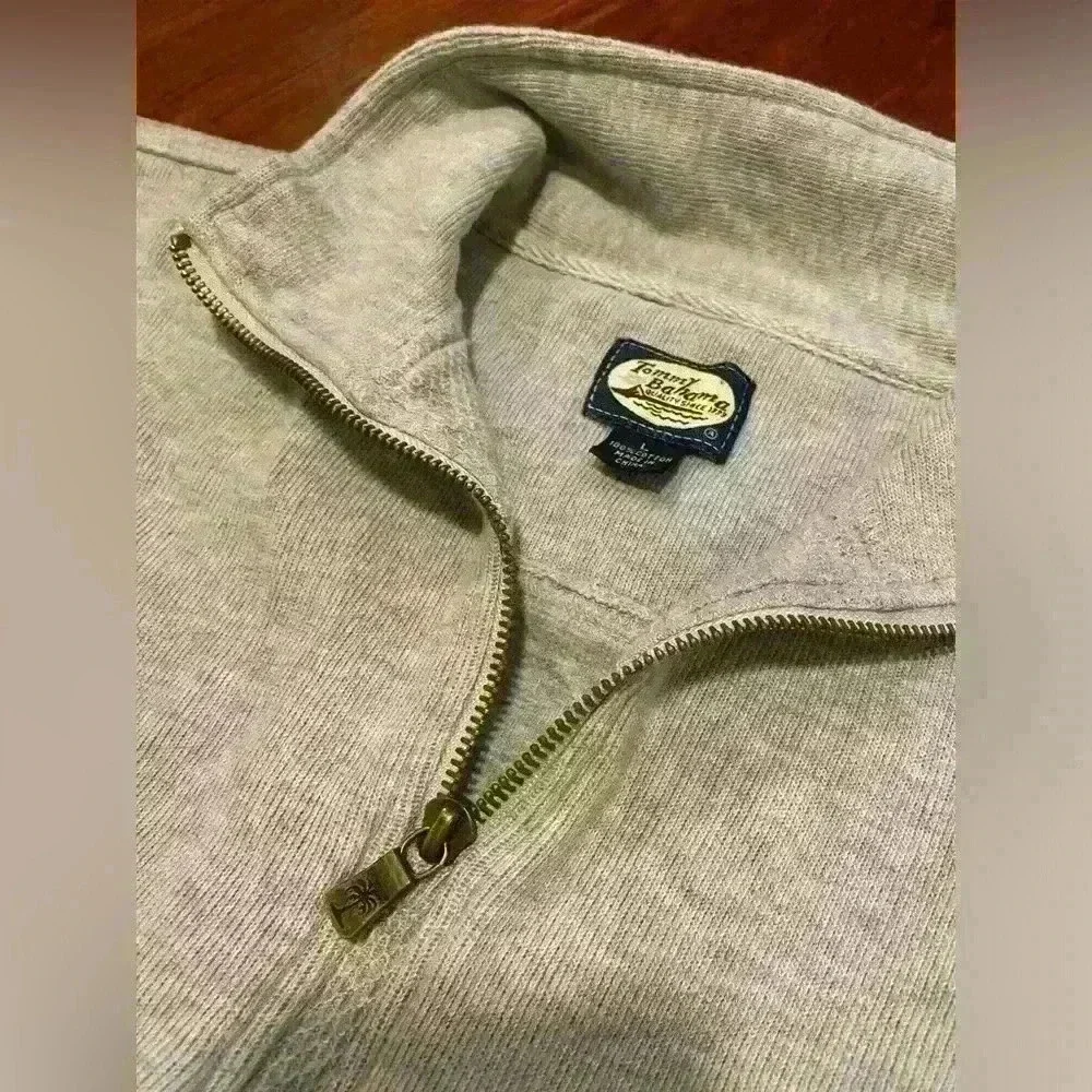 Tommy Bahama half zip cotton pullover XL - Picture 3 of 5